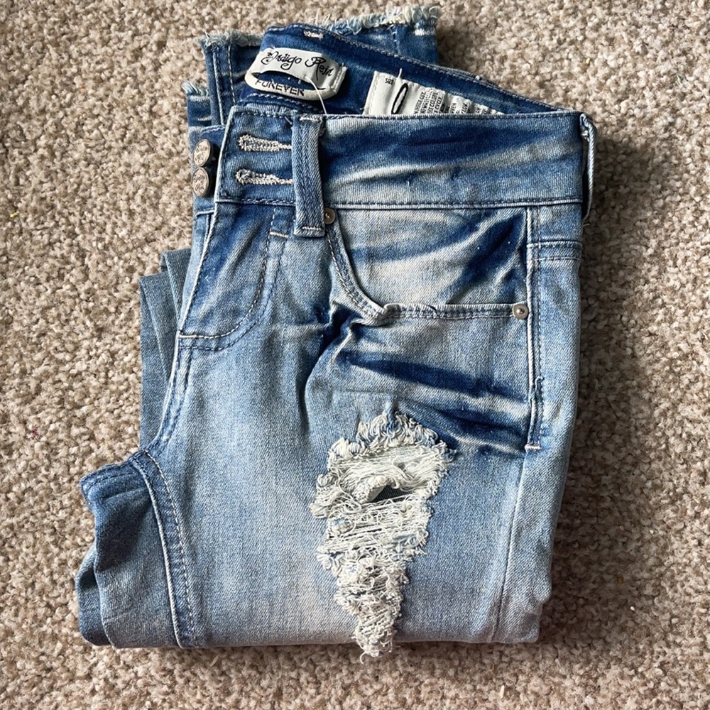 Indigo Rein Ripped Jeans - Picture 5 of 11
